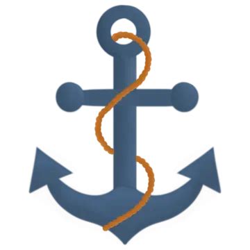 Drawing Of An Anchor With Rope On White Background Outline Sketch Vector, Anchors Drawing ...