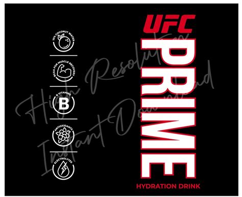 NEW UFC Limited Addition Vector SVG Sublimation Digital Download Bottle ...