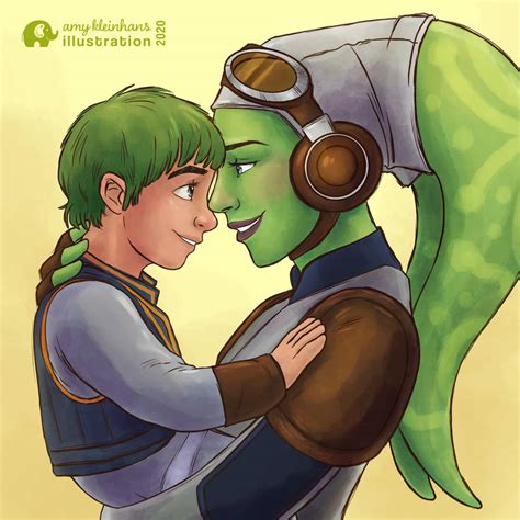 Hera and Jacen Syndulla by artbyamyk on DeviantArt