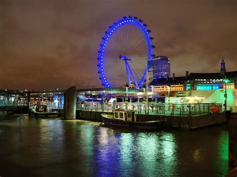 Night View Of The London Eye HD desktop wallpaper : Widescreen : High ...