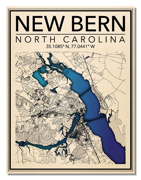 New Bern North Carolina Map Secretmuseum - vrogue.co