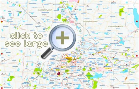 Bangalore maps - Top tourist attractions - Free, printable city street ...