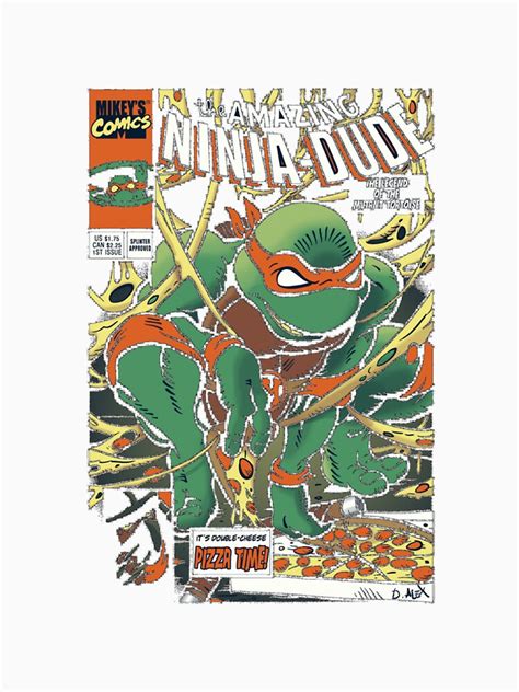 "TMNT Comic Mikey" T-shirt by subblockuk | Redbubble