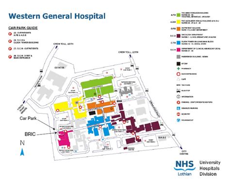 Western General Hospital Edinburgh Map