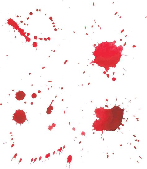 set of red ink splatter in vector 24318096 Vector Art at Vecteezy