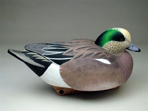 American Wigeon Drake 2006 - Godin Art | Duck decoys, Decoy carving ...