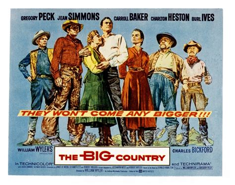 The Big Country Charles Bickford Charlton Heston Carroll Baker Gregory ...