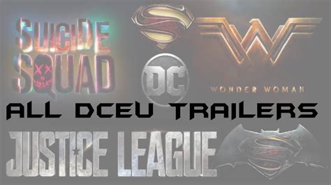 All DCEU Movie Trailers - YouTube