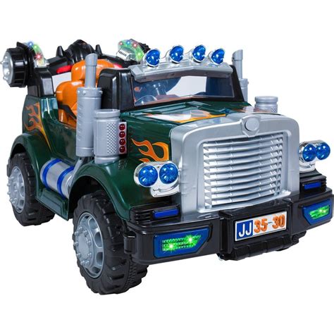 Best Choice Products 12V Ride On Semi Truck Kids Remote Control Big Rig ...