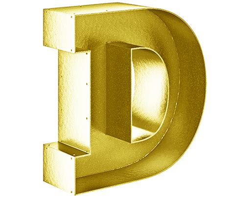 3D Gold PNG Font on Behance