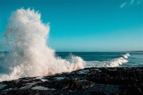 Free stock photo of beach waves, ocean waves, wave crashing