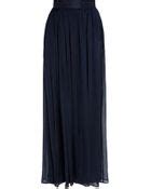 Ml Monique Lhuillier Black Tulle Overlay Skirt in Black | Lyst