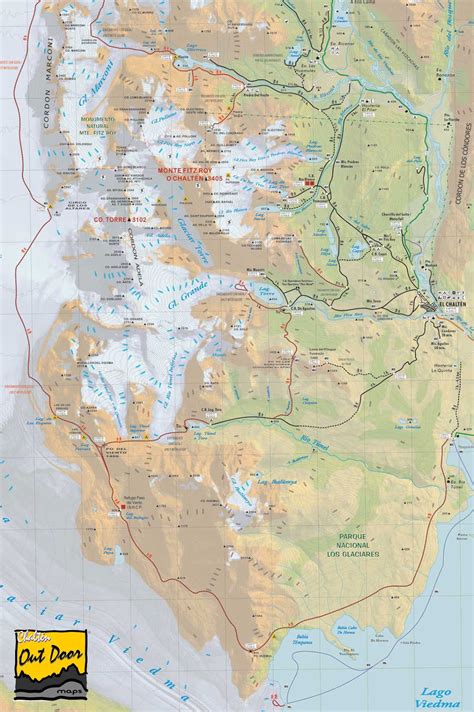 Mapas de El Chaltén - Argentina | MapasBlog