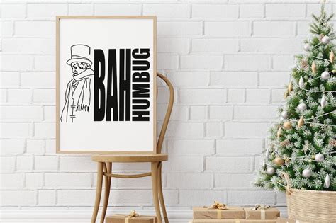 Scrooge BAH Humbug Digital File. SVG - Etsy