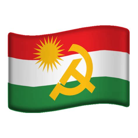 Socialist Kurdistan flag emoji by weqrrwqw on DeviantArt