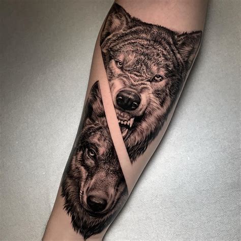 Angry Wolf Tattoo Missjuliet Tattoo Construction Pint - vrogue.co