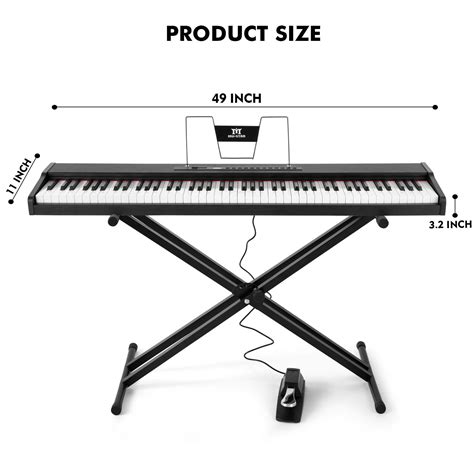 New Portable Full Size 88-Key Weighted Digital Piano Electronic Keyboard w/Pedal | eBay