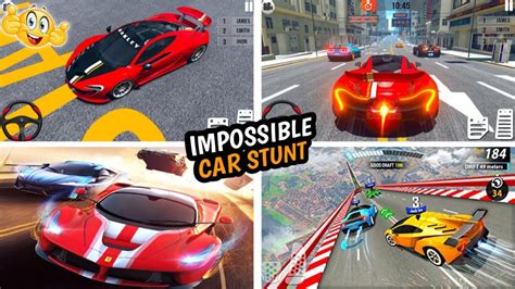 Impossible Car Stunts Driving | Sport Car Racing Simulator 2023 | Games Official Pk - YouTube