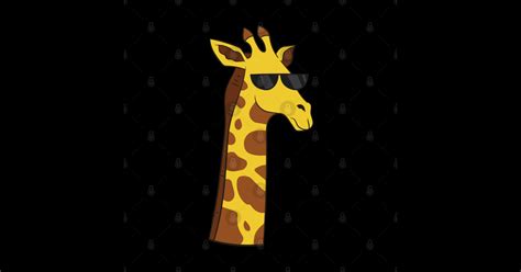 Cool Giraffe With Sunglasses - Sunglasses Giraffe - Sticker | TeePublic