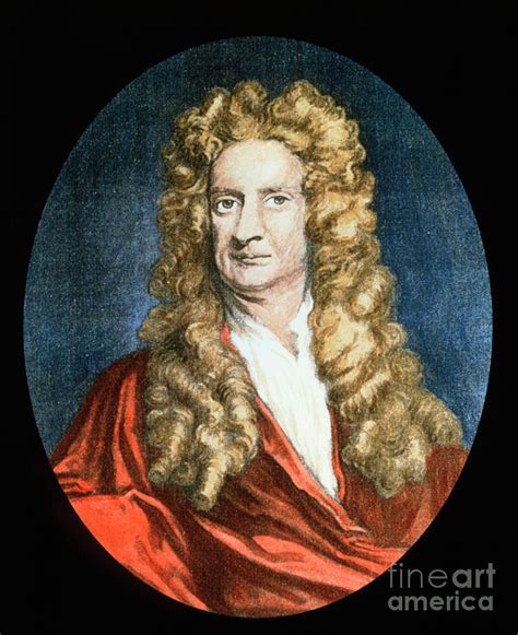 Coloured Portrait Of The Physicist Isaac Newton Photograph by Science Photo Library