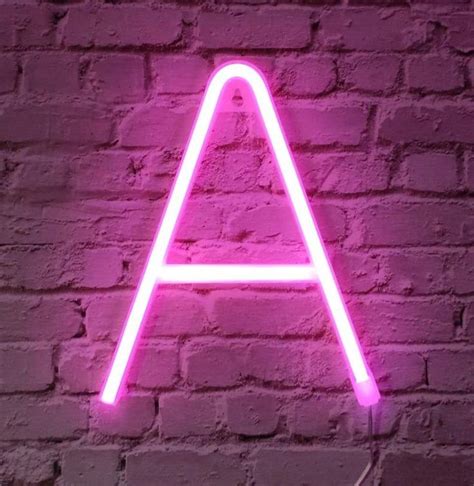 Neon Sign Letters Lights Up Pink Words Neon A-Z USB | Etsy | Light letters, Neon signs, Neon ...