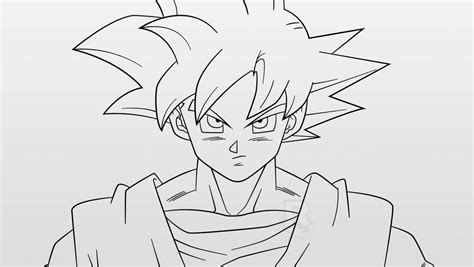 Super Saiyan God Goku (Line-Art) by AubreiPrince on DeviantArt Dragon Ball Gt, Dragon Ball Super ...