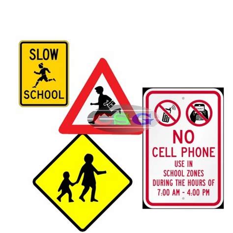 Yellow Aluminum School Safety Signs, 1000 Watt at best price in Mumbai | ID: 20238533530