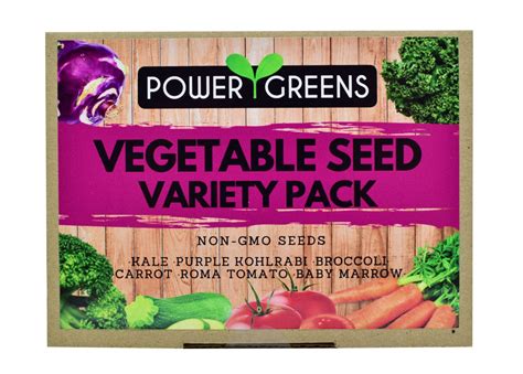 Vegetable Seed Variety Pack - V2 - Power Greens