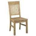 Solid Wood Dark Oak Dining Chairs, Set of 2 | rustic-touch | rustic decor and furniture