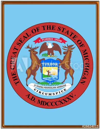 State Of Michigan Seal Vector at Vectorified.com | Collection of State Of Michigan Seal Vector ...