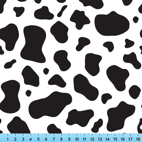 Cow Print Fabric Pattern Printed By the Yard, Half Yard and Fat Quarte ...