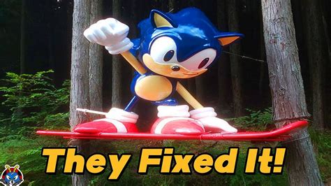 The Sonic Statue Has Been Restored! - YouTube