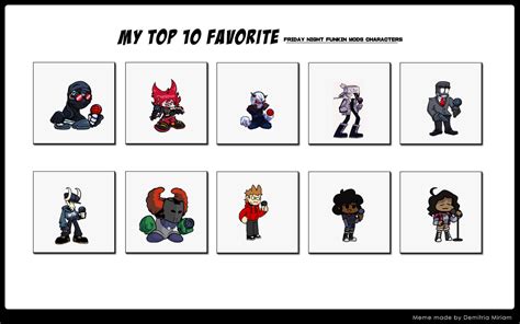 my favourite fnf Mod Characters by xxredgcienginexx on DeviantArt