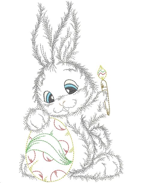 Fluffy Bunny Collection | Machine Embroidery Designs By Sew Swell