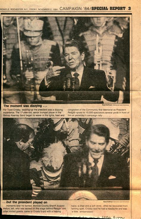 November 1st, 1984: Ronald Reagan five days before his 49 state landslide. And Jesse Jackson at ...