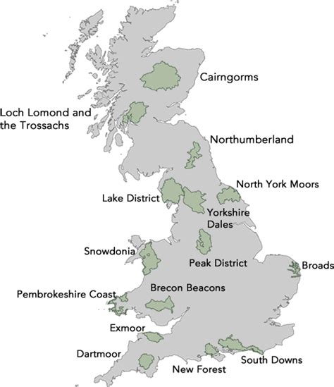 Print out maps showing the location of the UKs 15 National Parks http://www.nationalparks.gov.uk ...