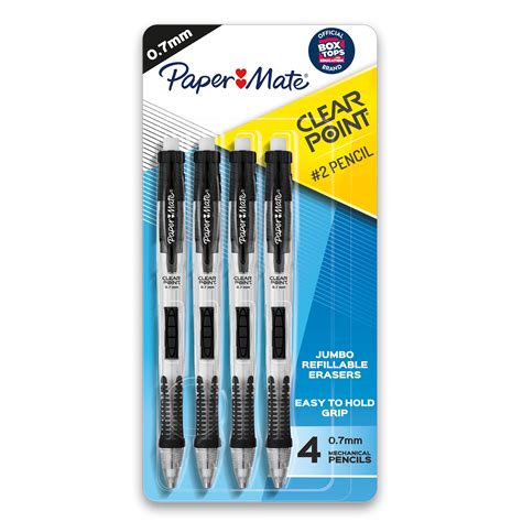 2 Pack Paper Mate Clear Point #2 Pencil of 3 Pencils .7mm L Max 74% OFF