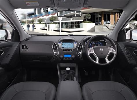 An interior shot of the Hyundai ix35