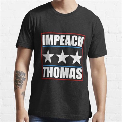 "Impeach clarence thomas ginni " T-shirt for Sale by markosss | Redbubble | impeach clarence ...