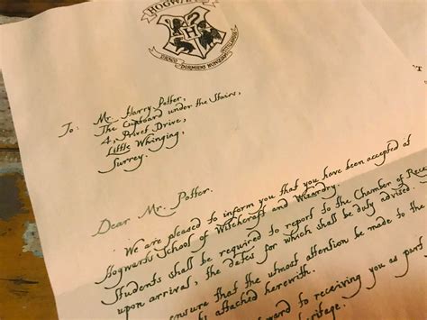 Harry Potter Acceptance Letter Printable - Free Printable Templates