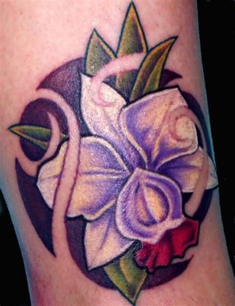 Best Purple Orchid Tattoo Image | Orchid tattoo, Purple orchid tattoo, Tattoos