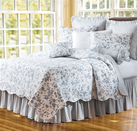 Brighton Blue Toile by C&F Quilts - BeddingSuperStore.com