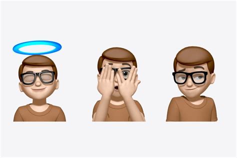 iOS 17 includes three new Memoji stickers: Halo, Smirk, and Peekaboo ...