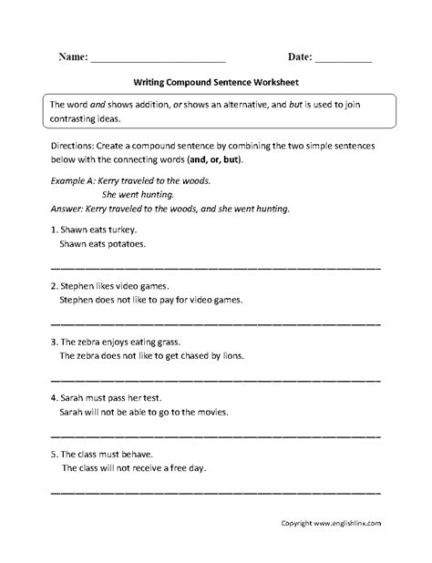 Grammar Worksheets | Sentence Structure Worksheets