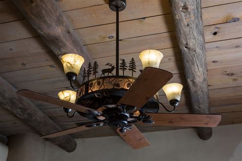 Cedarcrest Chandelier Ceiling Fan – Rustic Lighting and Fans