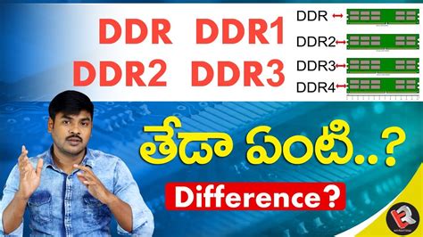 DDR vs DDR1 vs DDR2 vs DDR3 vs DDR4 Explained! || in Telugu || - YouTube