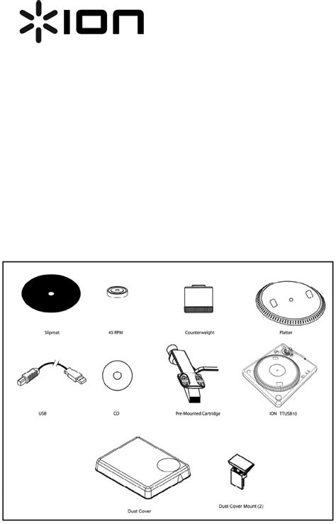 User manual ION TTUSB10 (English - 20 pages)