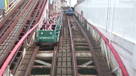 The Grand National Roller Coaster at Blackpool Pleasure Beach August 2015 - YouTube