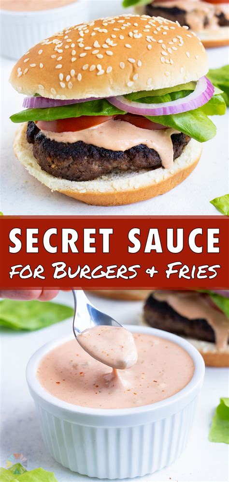 Secret Sauce Recipe (Best Burger Sauce!) - Evolving Table