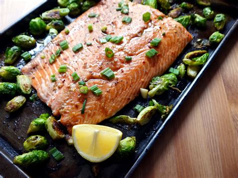 Honey Ginger Salmon and Brussels Sprouts - dani california cooks ...